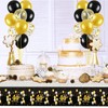 Black Gold Happy 40th Birthday Table Cloth Cover Party for