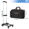 Timoxi Large Rolling DJ Bag with Wheels, Gig bag Built-in