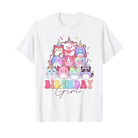 Birthday Girl Squish Squad Girls Kids Birthday Party T-Shirt