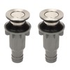 2 Pcs Bathroom Sink Stopper Stainless Steel Wash Basin Drain