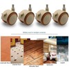 NERILEE 2" Stem Casters Replacement Casters 4Pcs Threaded Swivel Furniture
