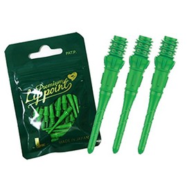 Lstyle Dart Tips: Premium Lippoint - 2BA Thread - Plastic Soft Tip Dart Points - Green