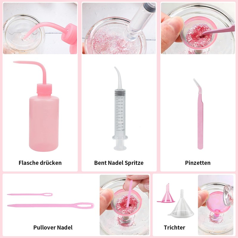 Snow Globe Cup Accessory for Glitter Snow Globe (PINK)