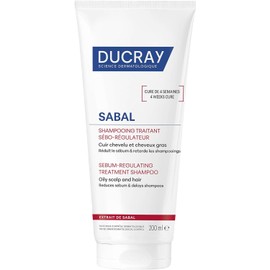 DUCRAY, Sabal Shampoo Tratante Seborregulador, Controla la Producción de Sebo, Cabello Graso, 200ml