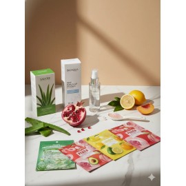 Kit Rutina Skincare Coreana Suero Arroz Aloe Vera Y Regalos