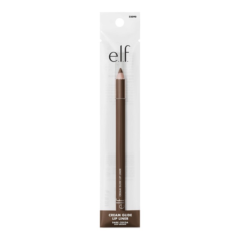 e.l.f. Cream Glide Lip Liner, Highly-Pigmented Pencil For Shaping &