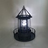 CALIDAKA LED Solar Powered Lighthouse, 360 Degree Rotating Lamp Waterproof