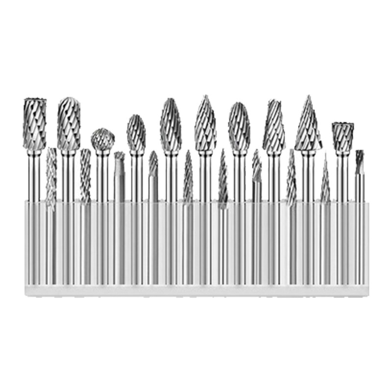 20Pcs Rotary File Burr Grinding Bit Carbide Tool Set Kit