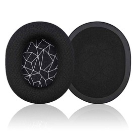 Replacement Ear Pads for SteelSeries Arctis 1/3/5/Arctis 7/7+/7P/7P+/7X/7X+/9/9X/Pro/Prime Headphones, EarPads Cushions Headphones Covers with Memory Noise Isolation Foam-Black with White Line