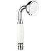 Brass Shower Head Traditional Victorian Style Handheld Shower Sprayer Chrome