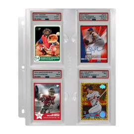 Ultra PRO 4 Pocket Binder Page 3 Hole Punched for Graded PSA Slab Storage Holder