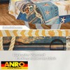 ANRO Oilcloth Tablecloth Wax Tablecloth Washable Garden Tablecloth Round Oval