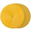 FunWheat Round Braided Placemats Set of 6 Place Mats for