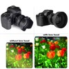 52 mm Lens Hood Set, Foldable Rubber Lens Hood with