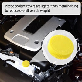 21712-79900 Yellow Coolant Reservoir Cap Engine Radiator Coolant Water Tank Cap Compatible with Nissan Murano Rogue Versa Quest with Infiniti EX35 FX37 G35 M35 Replace 21712-3NA0A