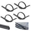 Set of 4 Black Rubber Wiper Blades 800mm