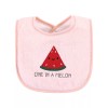 Hudson Baby Cotton Terry Drooler Bibs with Fiber Filling, Fruits,