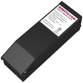 EMITEVER Magnetic Dimmable LED Driver,24V 120W Power Supply Transformer,ETL Listed Compatible with Lutron and Leviton Dimmers,120VAC to 24VDC for LED Strip Light,Kitchen,Cabinet