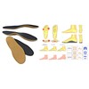 Green-feet Thin, 3mm Thin Orthopaedic Schuh-einlage-n for Fallen Arches, Flatfoot,