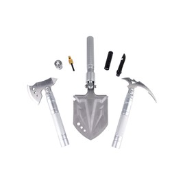 Mile Marker 32004 Pro Terrain Survival Kit | All-in-One Tool Converts into Shovel, Axe, Hoe, Pickaxe, Tactical Knife & More | Packs into Compact Case for Vehicle, Trail Pack & Go Bag