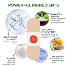 Corn Removers for Toes Feet Bandages: Corn Cushions and Small Callus Removal with 40% Salicylic Acid Long Adhesive - for Adult Seniors Nurses Hikers Athletes 23 Pads