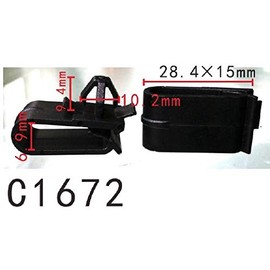 Autobahn88 Rocker Panel Molding Clip, kompatibel mit Honda (OEM: 23E8152119) (Packung mit 20 Stück)