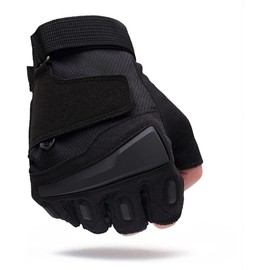 Guantes de entrenamiento transpirables sin dedos para hombre, tácticos para combate, disparo, motocicleta, levantamiento de pesas