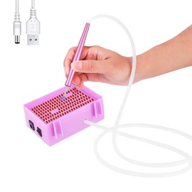 Aerbee Electric Diamond Art Painting Tool - Vacuum Diamond Art Pen with Storage Tray for Adults DIY Art Painting Accessories Tool, Quiet and Long-Lasting (Purple)