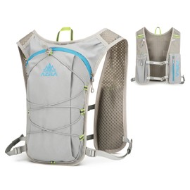 TRIWONDER Running Vest for Men Women Lightweight Hydration Pack Backpack Hydro Daypack for Trail Marathoner Running Race Cycling (Grey - Vest Only)