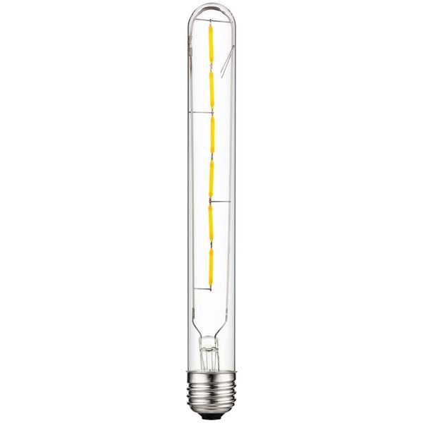 Sunlite 80482 LED Filament T8 Tubular Light Bulb, 5 Watts (40W Equivalent), 430 Lumens, Medium E26 Base, Dimmable, 214 mm, UL Listed, 2700K Warm White, 1 Count
