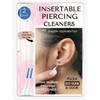 Insertable Piercing Cleaners Sturdy Tips Push Out Gunk, Odors; Cleans