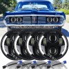 JESUO 4pcs 5 3/4" 5.75 inch Hi/Lo Headlight For Mercury