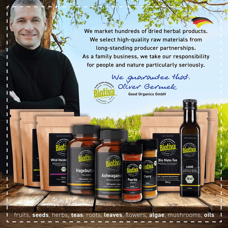 Biotiva Spitzwegerich Tee Bio 250g - Without additives - Vegan