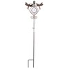 Evergreen Garden Outdoor Rain Gauge - Dragonfly Thermometer & Rain