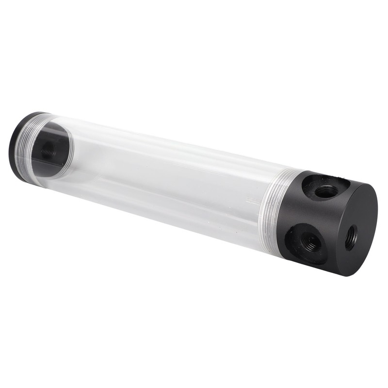 Water Cooling Reservoir 240mm/9.4in Length G1/4in Thread 50mm/2.0in Diameter Tube