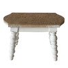 dwellington Wooden Bathroom Farmhouse Step Stool, Wood Foot Stool for