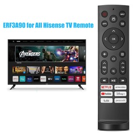 Universal Remote Control ERF3A90 for All Hisense TV Remote, Replacement Control for Hisense Android/Laser/VIDAA TVs, UHD 4K ULED Google TVs