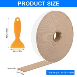 Anti-Condensation Tape, Anti Condensation Strips for Windows, Anti Condensation Felt Strips, Condensation Drop, Absorbent Tape, Weather Stripping Tape for Windows, 3 cm x 8 m