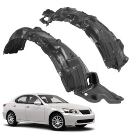 JMTAAT Front Fender Liner Inner Panel Set Compatible with 2006-2008 Lexus IS250 IS350 Replacement for 5380553020 5380653020 LX1250112 LX1251112 Wheel Liner Splash Shields Guard Driver + Passenger Side