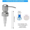 MroMax 304 Stainless Steel Soap and Lotion Dispensers Replacement Pump