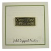 Jim Clift Design Certified Nurse Gold Lapel Pin - 1