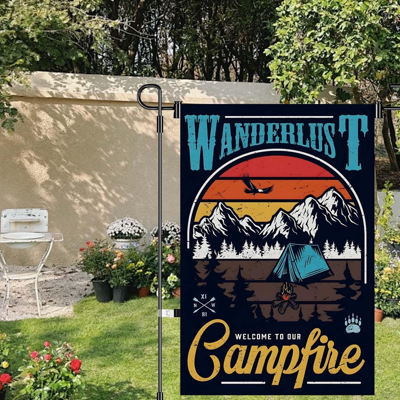 Never Stop Exploring Flag Camping Rules Garden Flag For Room