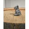 Generisch Schnauzer Dog Figurine Decoration in Grey, Home Decoration, Dog