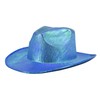 Arsimus Metallic Cowboy Hat (Turquoise)