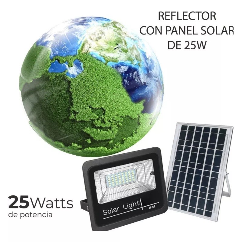 EGTMA Kit Reflector Led + Panel Solar + Control De