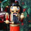 12" Animatronic Music Box Nutcracker Figure with Drum – Richly