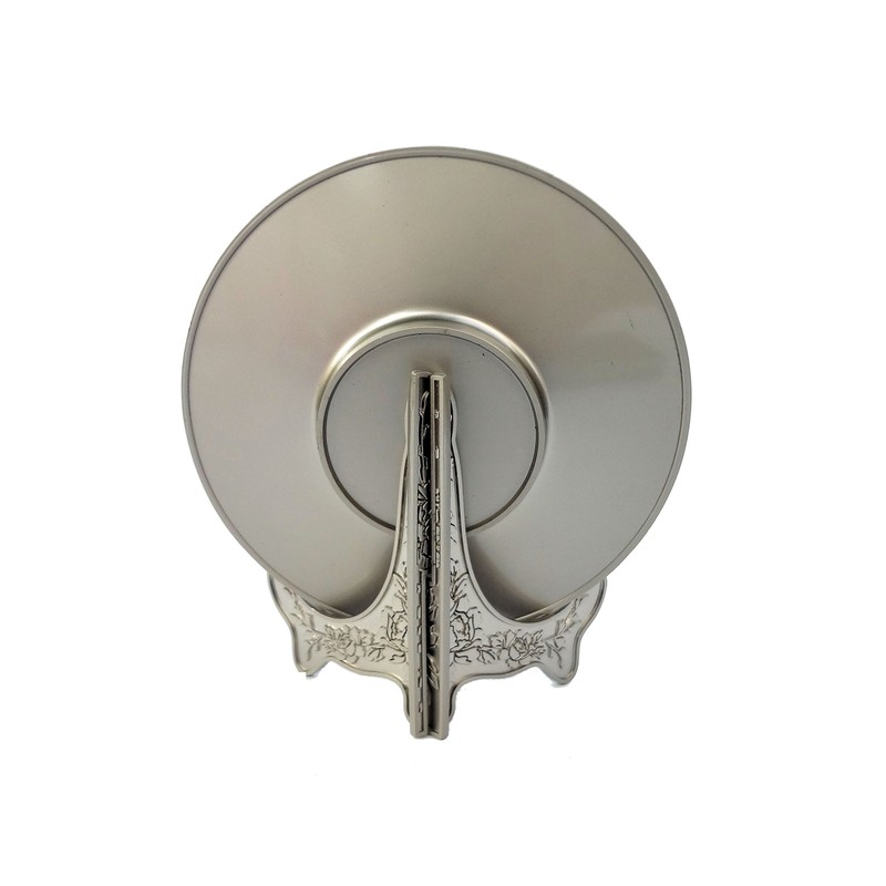 Washington D.C. Metal Souvenir Plate (Gray and Gold) (6.5" Diameter)