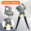 CCJZBCAU Stud Crimper Pliers 10inch Aluminum Alloy Keel Pliers Punch