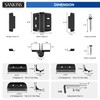 SANKINS Heavy Duty Self Closing Nylon Gate Hinges with Adaptor,