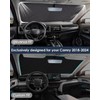ZATOOTO Windshield Sun Shade for Honda CRV 2017-2022, Reflective Silver